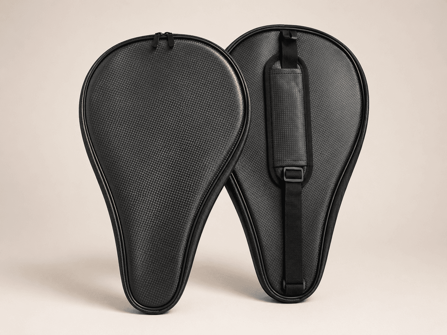 Premium pickleball-paddle-cover carbon-look met schouderband