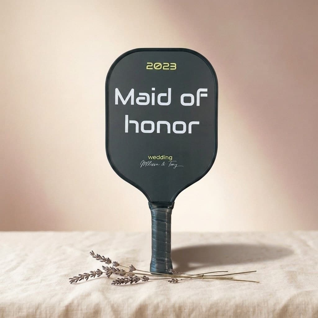 Custom pickleball paddle — Maid of Honor